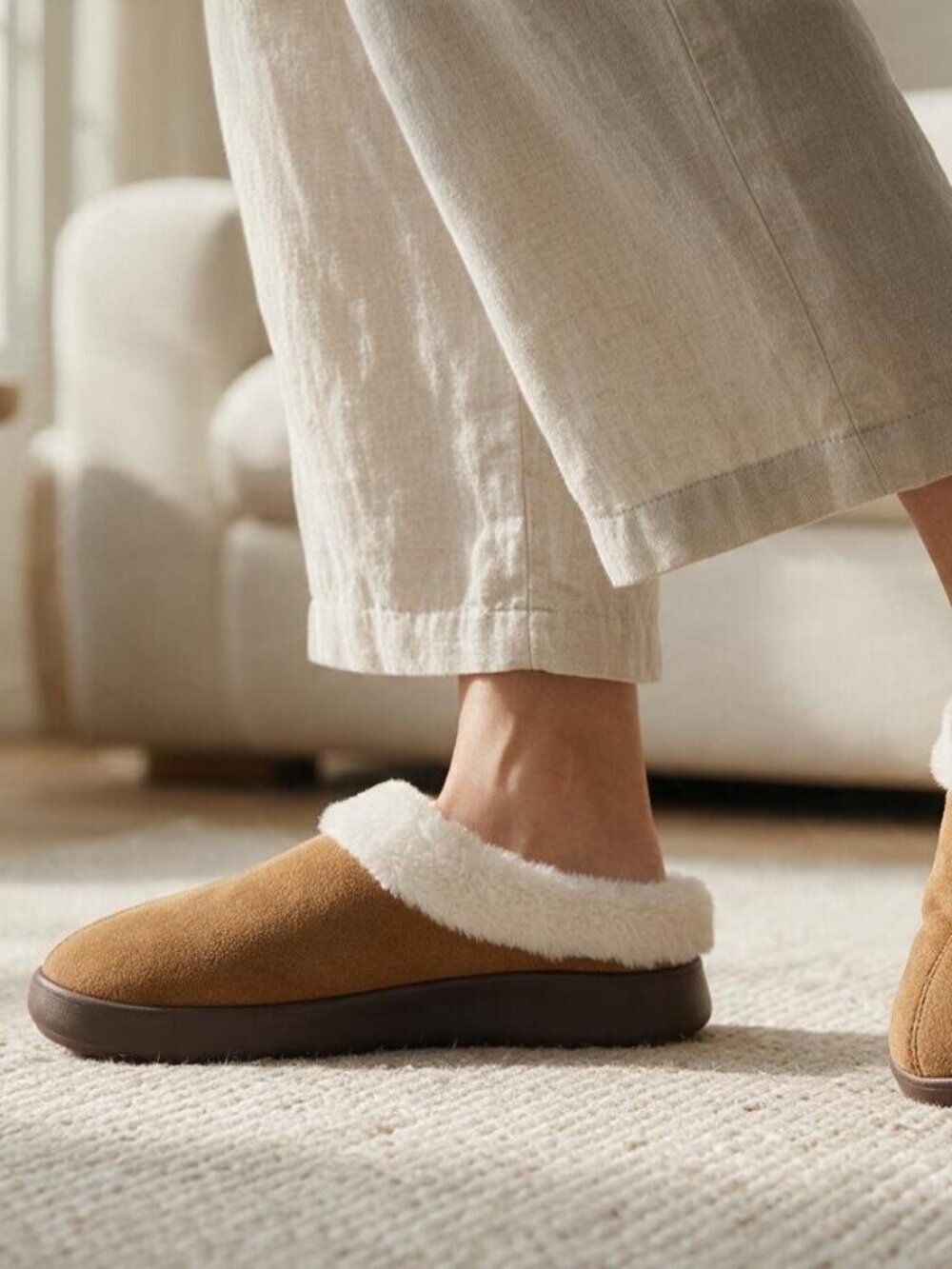Cobian Frothy Women's Faux Fur Slippers
